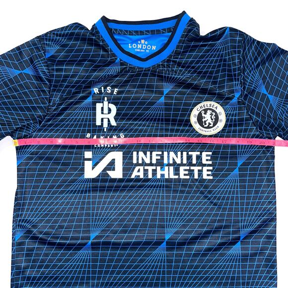 Chelsea FC London Black Blue #13 Short Sleeve Jersey Size Large - Picture 10 of 12